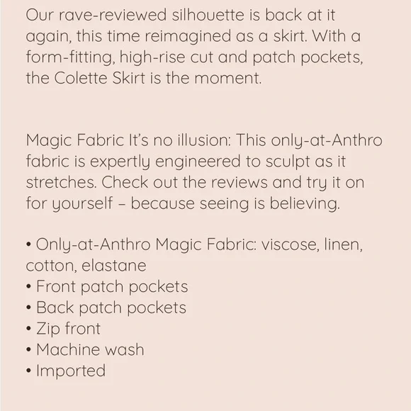 Anthropologie Maeve Colette Skirt Mini Edition Size S Seashell Print EUC - Picture 5 of 14